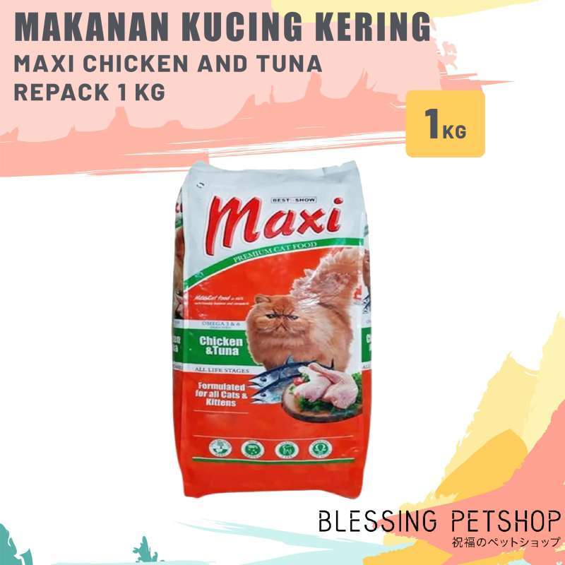 Jual Makanan Kucing Maxi Chicken And Tuna Repack 1kg Cat Food Maxi Repack Di Seller Blessing Petsh0p Pluit Kota Jakarta Utara Blibli