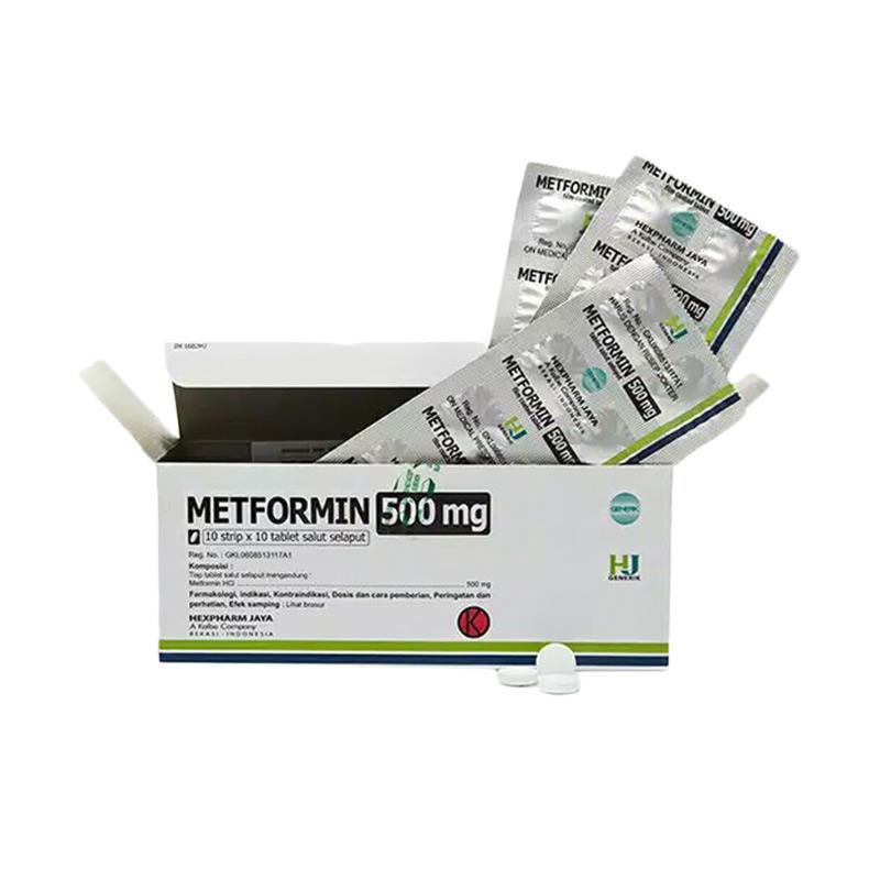 Jual Metformin Obat 500 Mg 1box 10 Strip 100 Tablet Online September 2020 Blibli Com