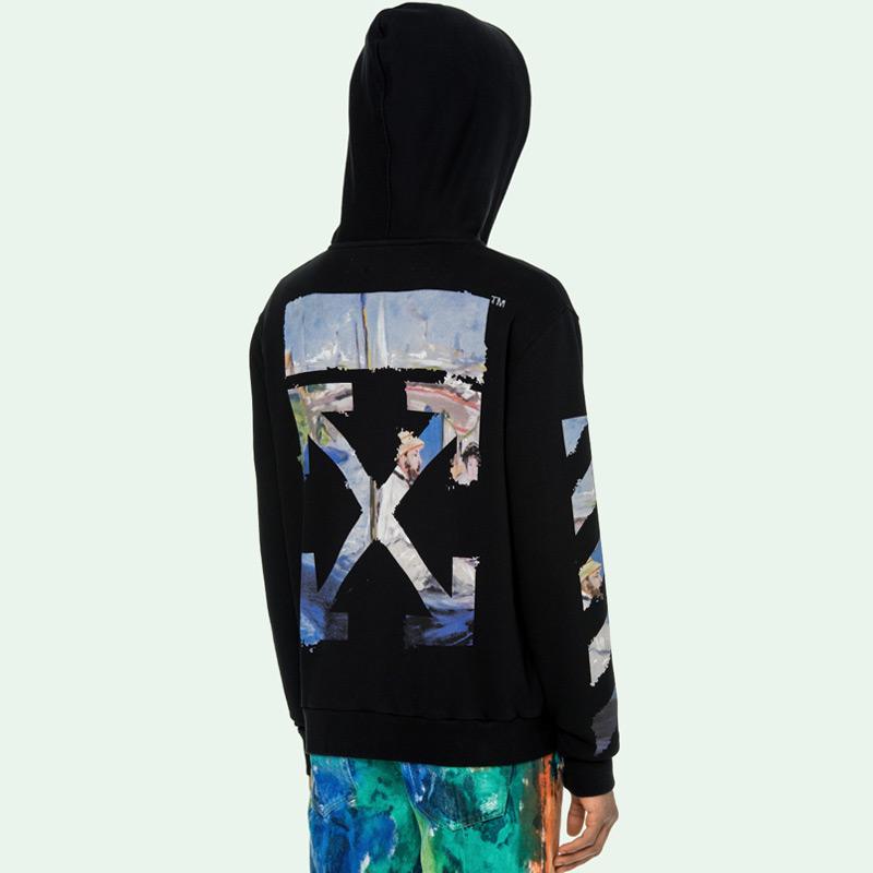Diag multicolor sales zipped hoodie