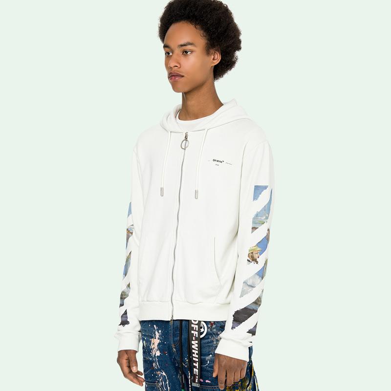 Diag multicolor deals zipped hoodie