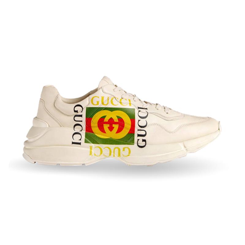 gucci rhyton logo sneaker