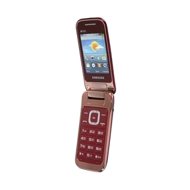 Jual Samsung C3592 Dual Sim Handphone Merah Metalik Online Maret 2021 Blibli
