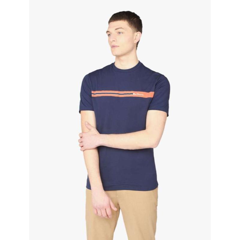 Promo CHEST STRIPE TEE - Navy L di 