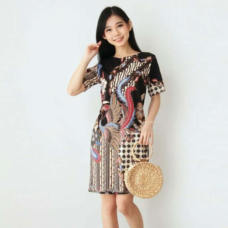 Dress motif batik shop