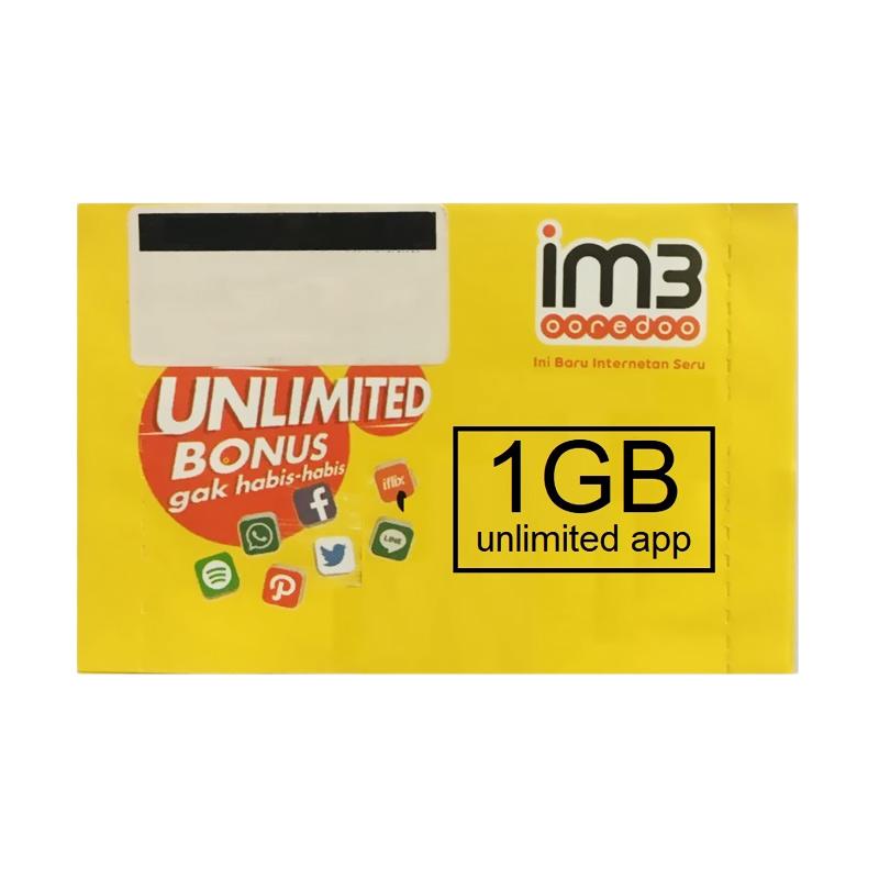 Jual Indosat Unlimited 1 Gb Internet Kuota Data Kartu Perdana 01 Di Seller Ichabestore Terminate F Indonesia Blibli