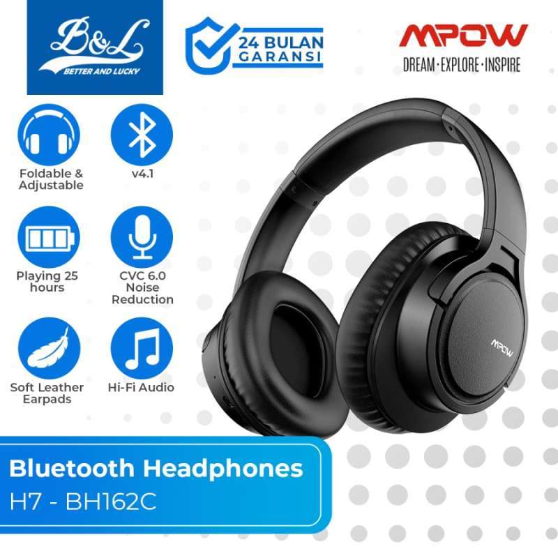 Promo MPOW H7 Bluetooth Headphones with Microphone Diskon 27 di