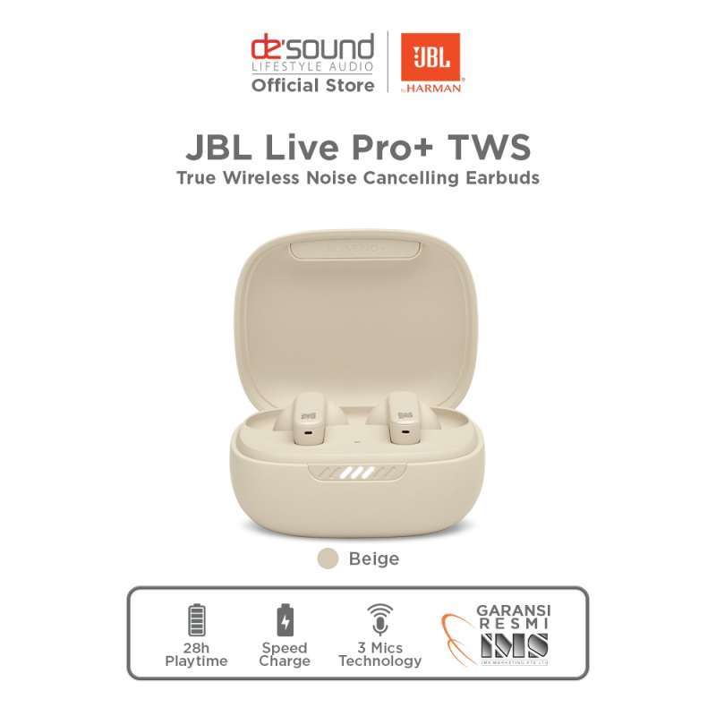 Jual JBL Live Pro+ TWS True wireless Noise Cancelling earbuds- Garansi  Resmi IMS di Seller DeSound Official Store - Kota Tangerang Selatan, Banten  | Blibli