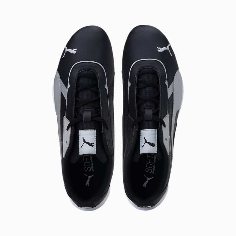 puma black white silver