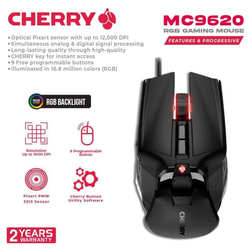 Mouse CHERRY MC 9620 FPS - Cablato, 12.000 DPI, RGB, Regolabile, Per Gaming E Lavoro - Foto 6