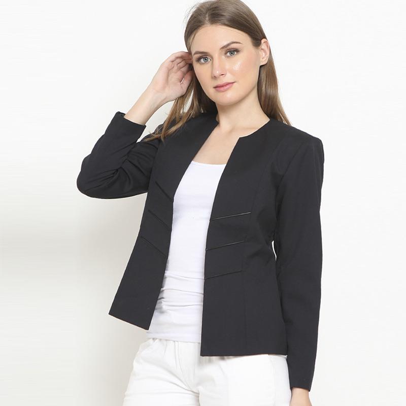 black blazer without collar