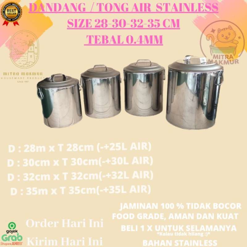 PANCI MASAK STAINLESS UK 28-30-32-35 CM 