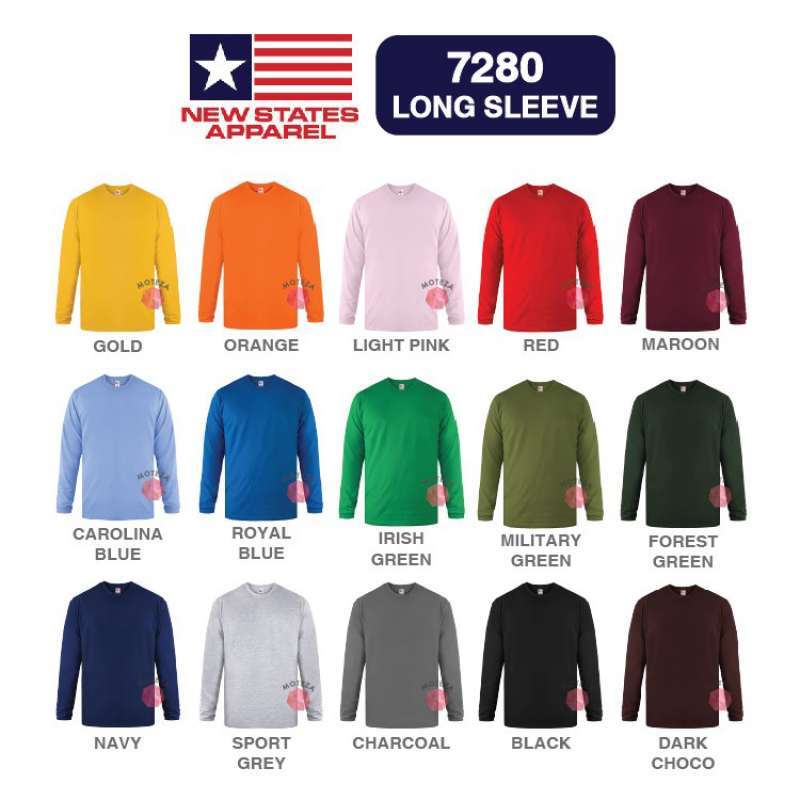 warna baju t shirt