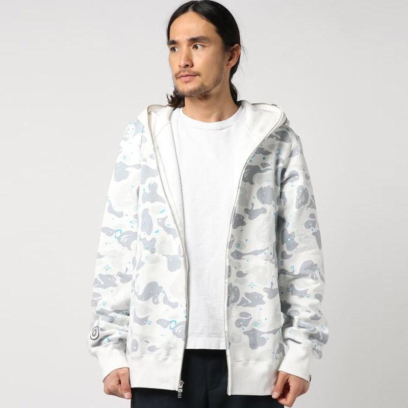 bape camo full zip hoodie