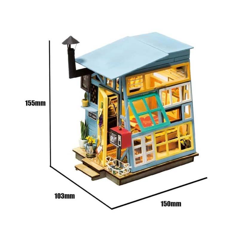 Robotime Wooden Hut Dgm03 Diy Mini Dollhouse Building Model Home Decoration Toys