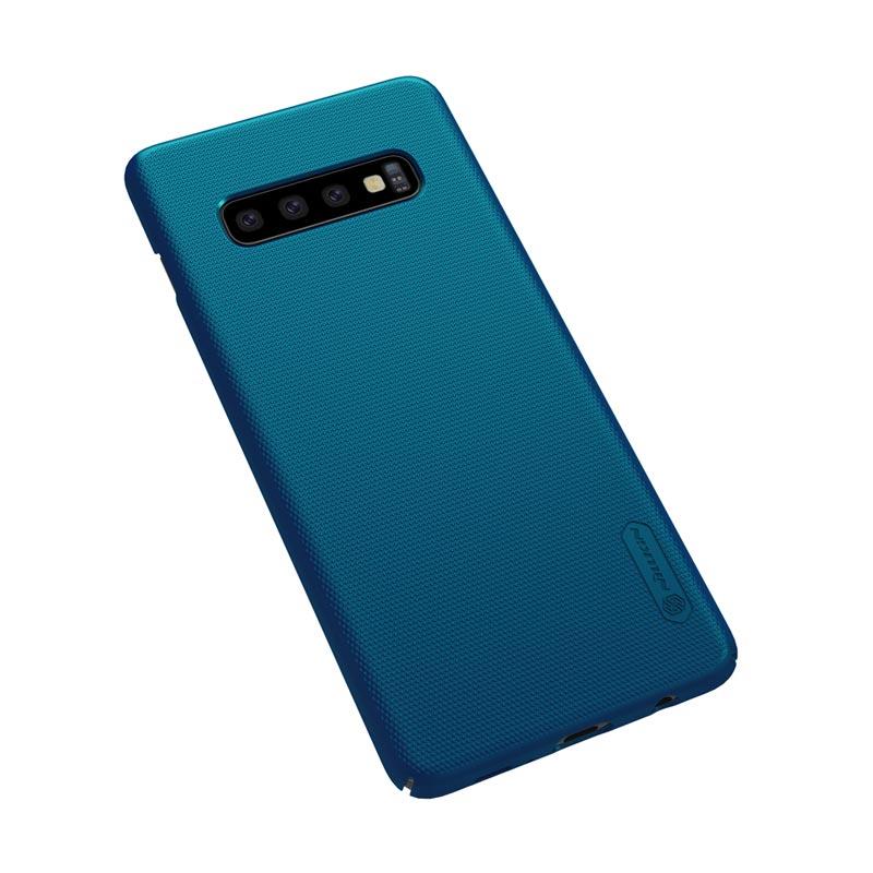Jual Nillkin Frosted Hardcase Casing for Samsung Galaxy S10+ / S10 Plus 6.4 Inch - Blue