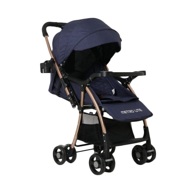Jual Pliko BS 508 AL Metrolite Stroller Kereta Dorong Bayi Navy