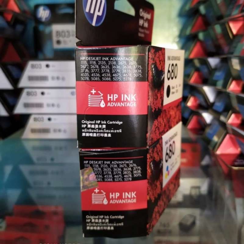 Promo paket tinta hp 680 black dan color printer hp deskjet 2135 3635 di  Seller Berkah Kaya Raya - Kota Jakarta Barat, DKI Jakarta | Blibli