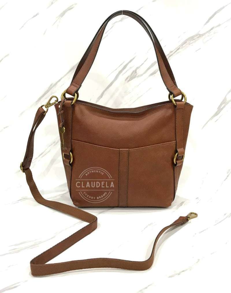 Jual FOSSIL Sam Shopper Bag in Brown di 