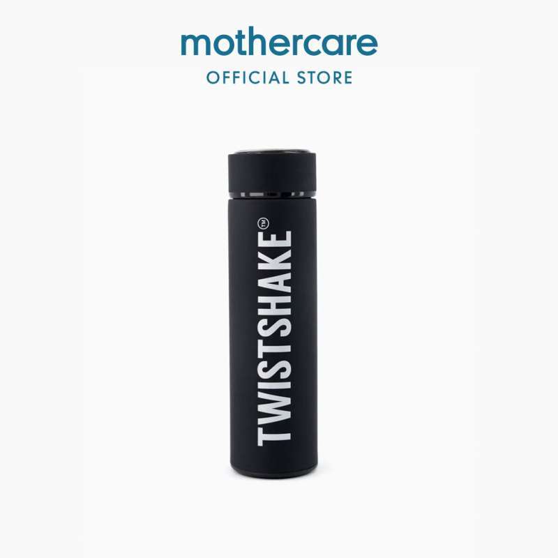 Jual Twistshake Hot Or Cold Bottle 420ml Botol Minum (hitam) Di