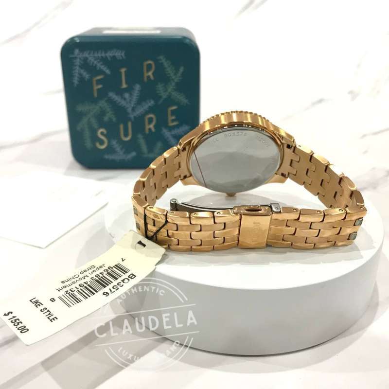 Jual FOSSIL Redding Multifunction Rose Gold Tone Stainless Steel
