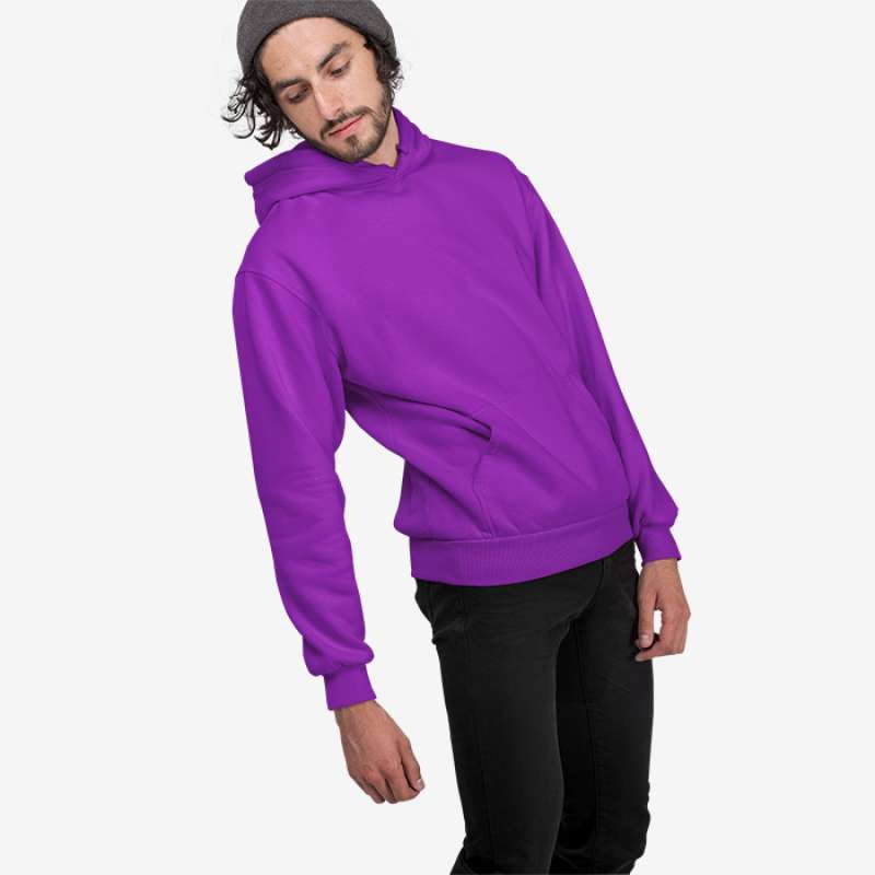 Promo Sweater Hoodie Pria Oversize Ungu 
