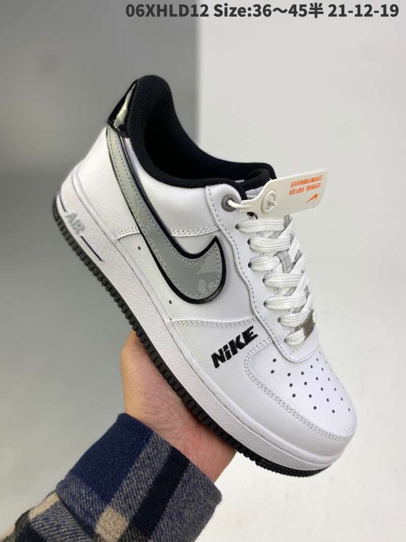 Jual Nike Air Force 1 low white black original last original paperboard to  create a pure air force version channel full-length built-in honeycomb unit  mid di Seller Li Hongbo Shop - Hong