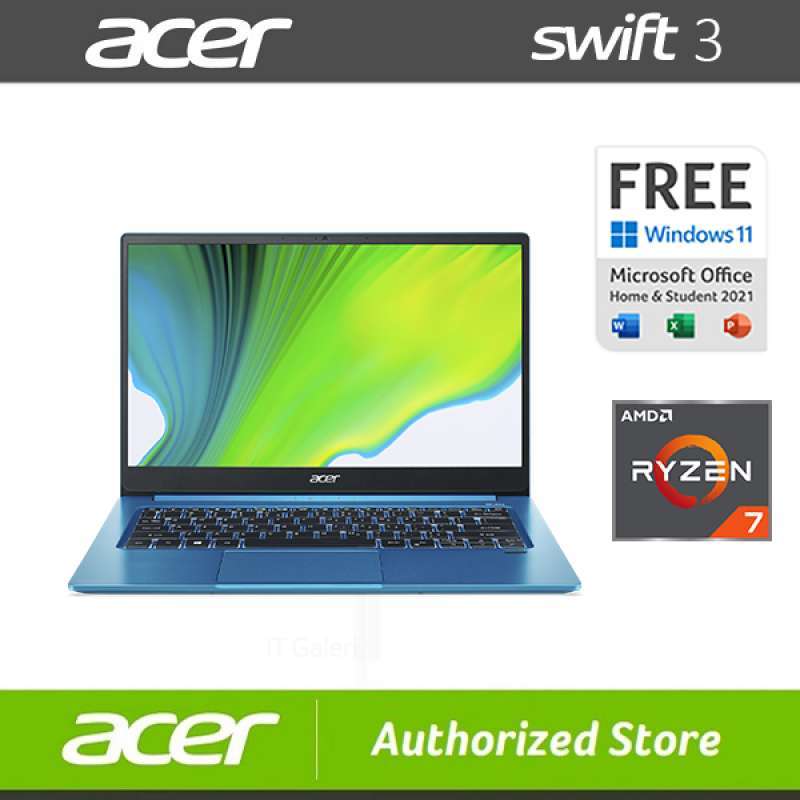 Laptops Acer Swift Amd Ryzen 4000 Jual Acer Swift Sf314-43-r7ev R7
