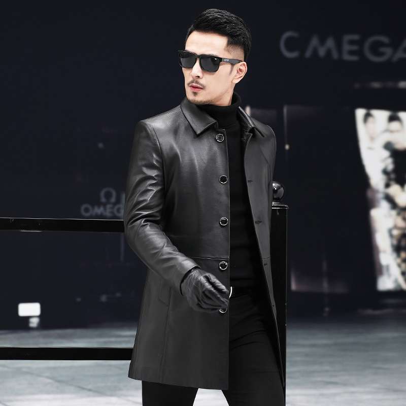 genuine leather coat