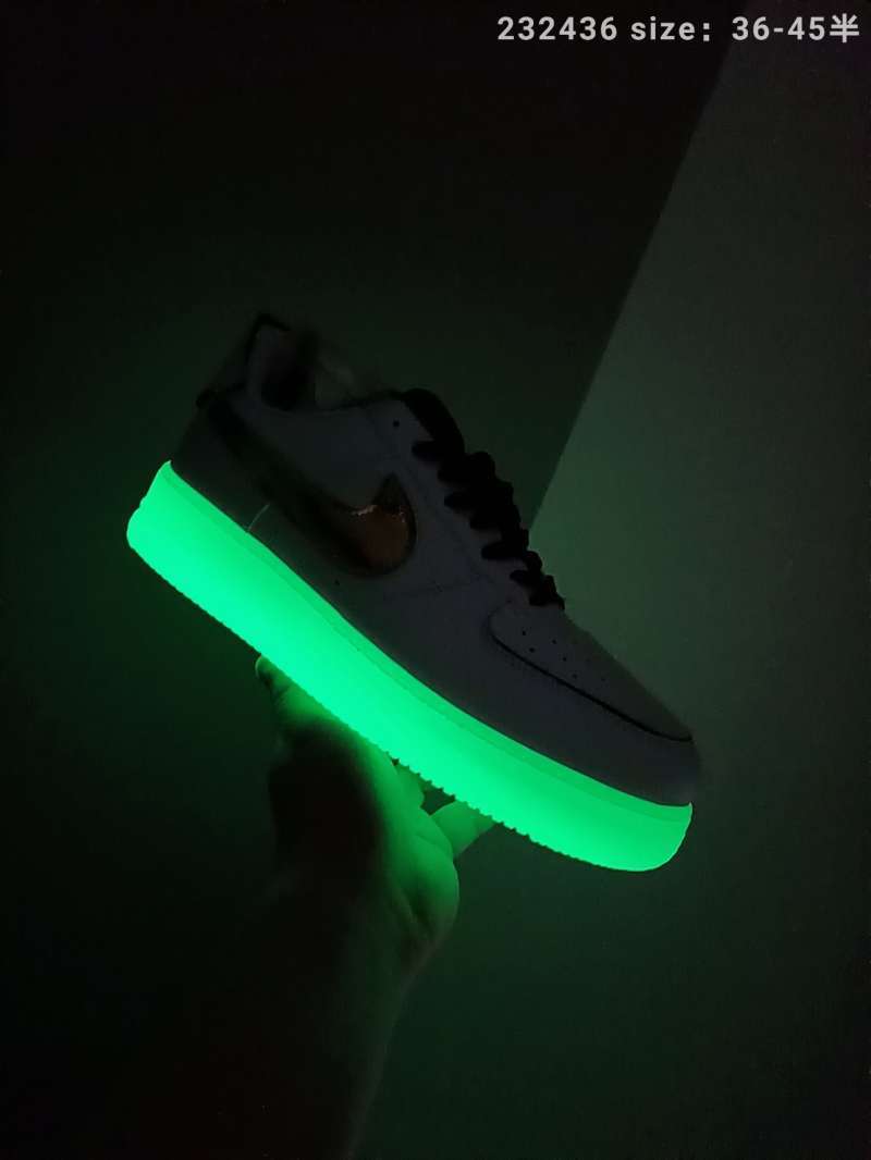 night light bottom Nike Air Force 