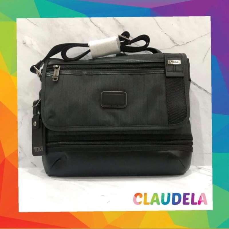 Jual TUMI Men s Glenview Expandable Crossbody Bag in Charcoal di
