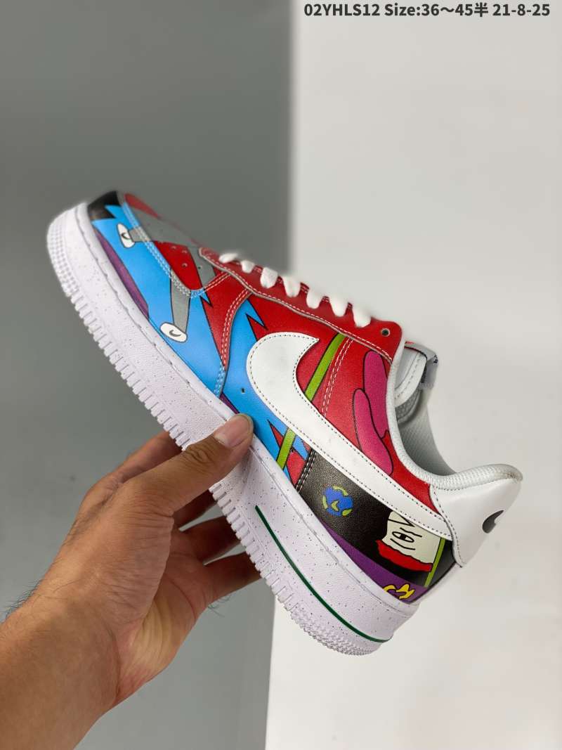 Jual Nike Air Force 1 high low top versatile casual sports board shoes  cartoon pull top insole back glue and other details perfect three - 42 di  Seller SNK souxing shop - | Blibli