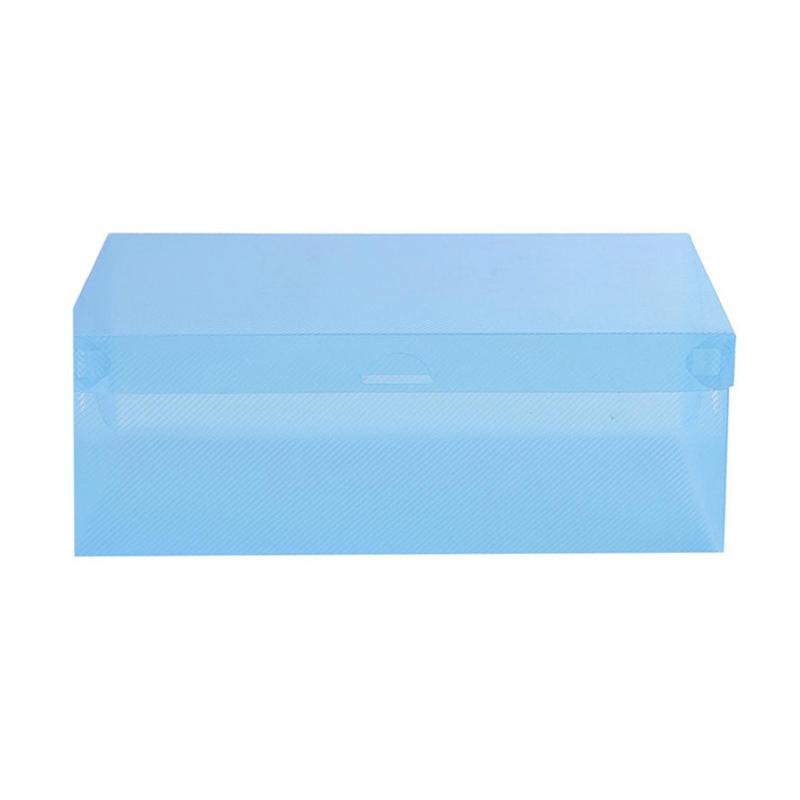 Jual Bluelans Candy Color Clear Plastic Shoebox Lady Stackable Shoes Storage Box Drawer Unit Online September 2020 Blibli Com