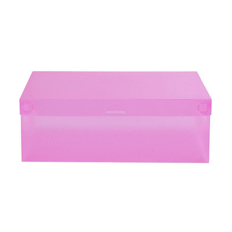 Jual Bluelans Candy Color Clear Plastic Shoebox Lady Stackable Shoes Storage Box Drawer Unit Online September 2020 Blibli Com