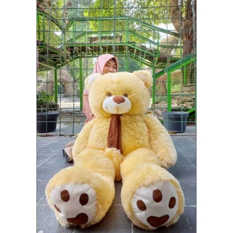 Promo Boneka Teddy Bear Jumbo 1 6 Meter Cream Diskon 15 di