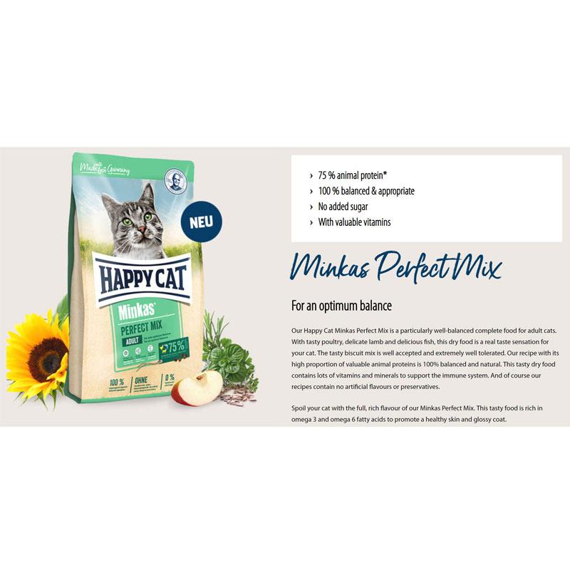 Jual Happy Cat Minkas Poultry Perfect Mix Makanan Kucing 4 Kg