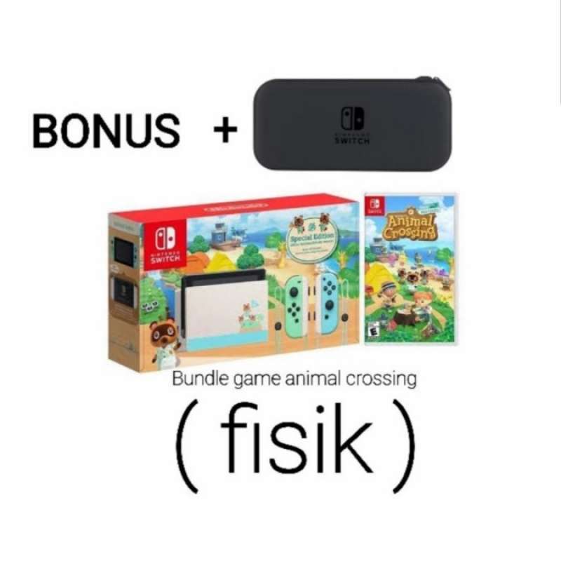 Jual SPECIAL Nintendo switch v2 edition animal crossing console