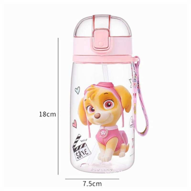 Botol Minum Paw Patrol Biru Pink Chase Skye Anak Sekolah Kode 319