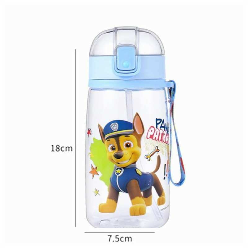 Botol Minum Paw Patrol Biru Pink Chase Skye Anak Sekolah Kode 319