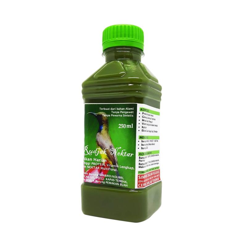 Jual Rujak Rudjak Nektar 250 Ml Vitamin Pakan Harian Burung Kolibri Cucak Ijo Pleci Kapas Tembak 250 Ml Online Oktober 2020 Blibli Com