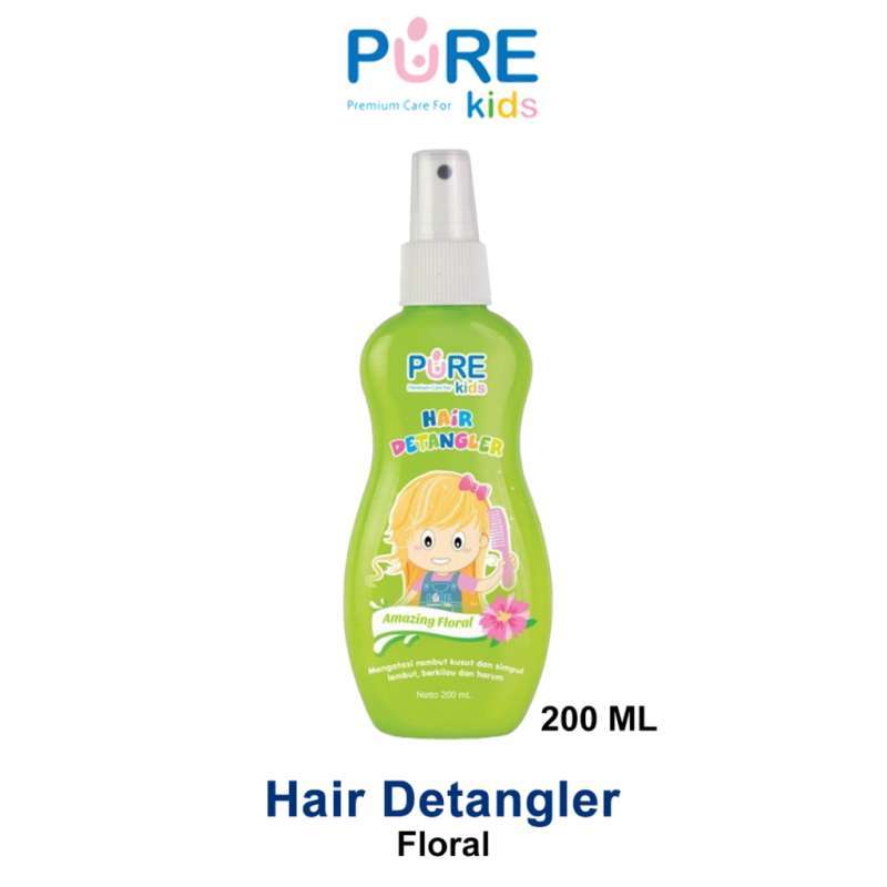 PURE KIDS HAIR DETANGLER PUREKIDS AMAZING FLORAL - SPRAY ANTI RAMBUT KUSUT  ANAK MENGHARUMKAN MELEMBUTKAN