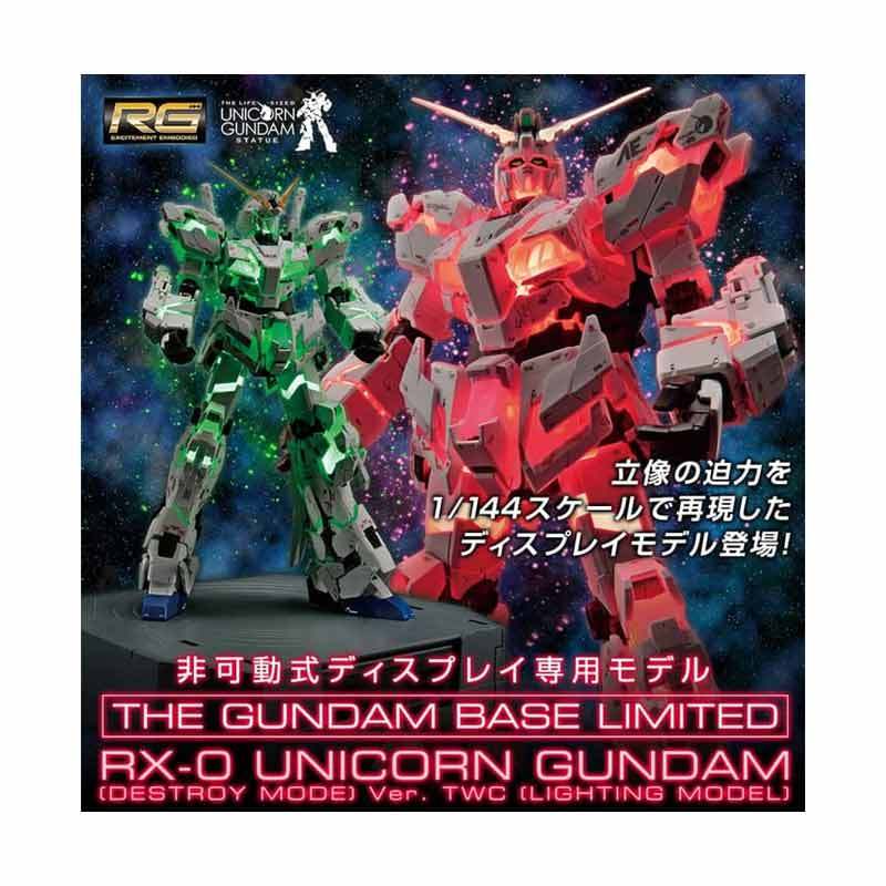 Jual Rg Unicorn Gundam Base Destroy Mode Ver Twc Lighting Model
