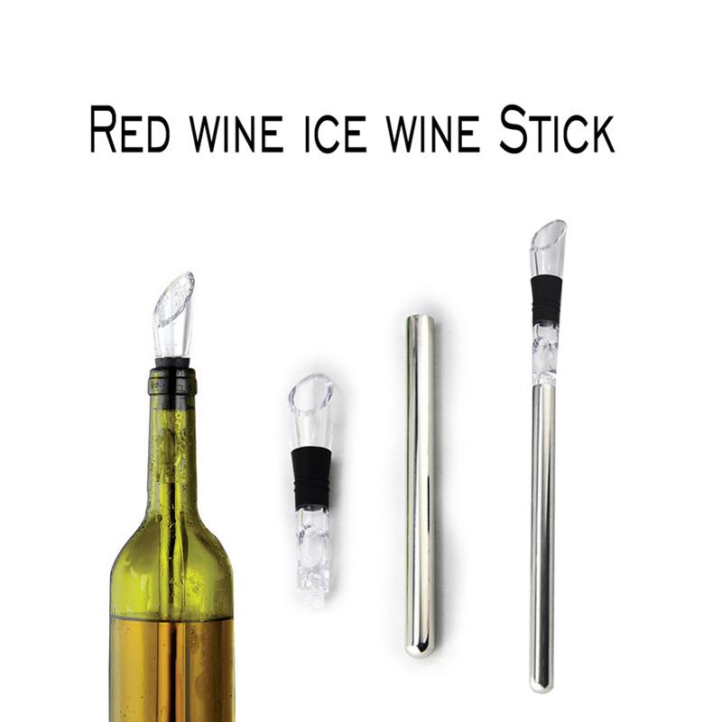 NE/_ Stainless Steel Beer Chiller Stick Beverage Cooling Rod Cooler Frozen Tool N