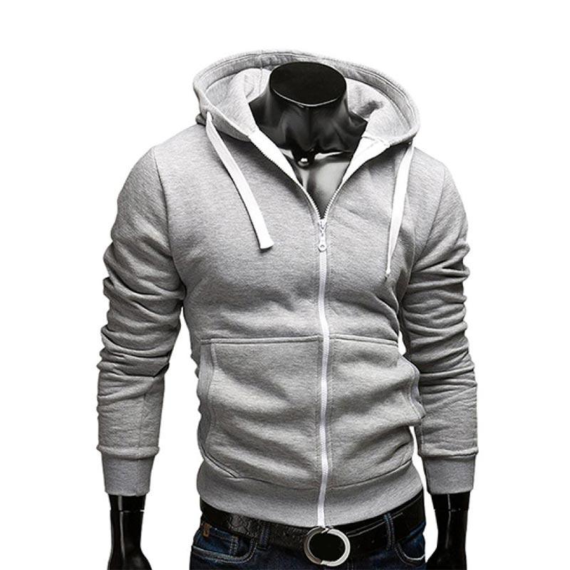 slim fit black hoodie mens