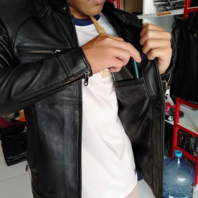 Jual Jaket Kulit Asli Full Up Domba Jaket Kulit Pria Keren
