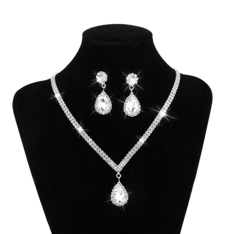 Promo 7xTeardrop Rhinestone Jewelry 