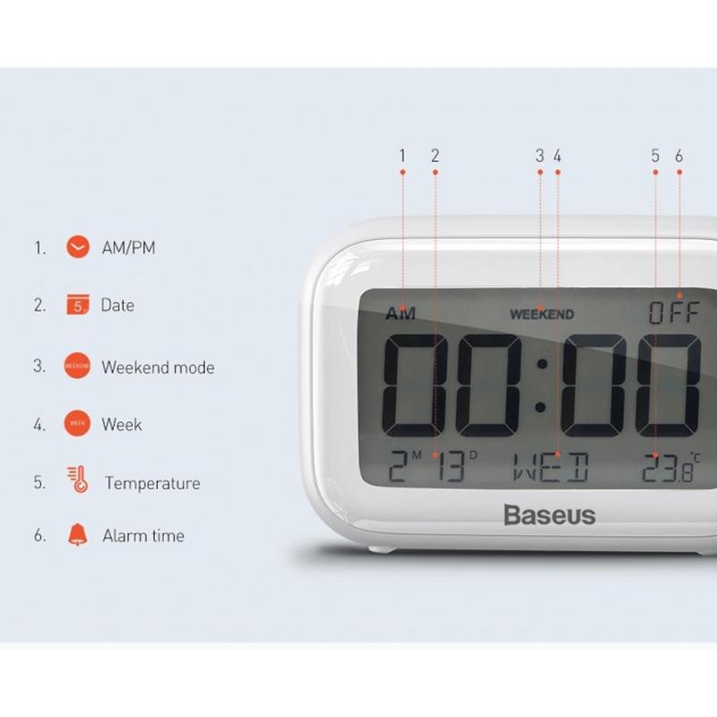Jual Baseus Aclk A02 Subai Digital Clock Online Desember 2020 Blibli