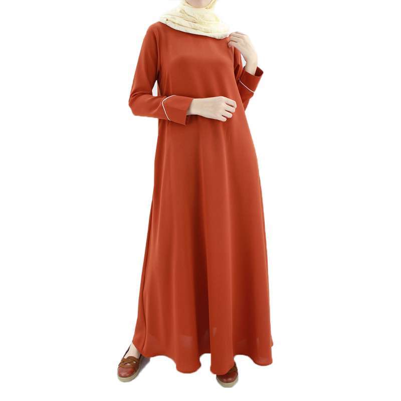 Orange Long Maxi Dress Women di Seller 