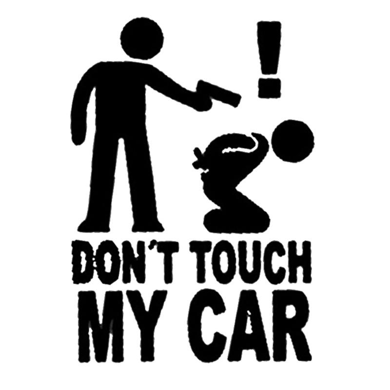 Jual Bluelans Dont Touch My Car Funny Car Reflective Decals