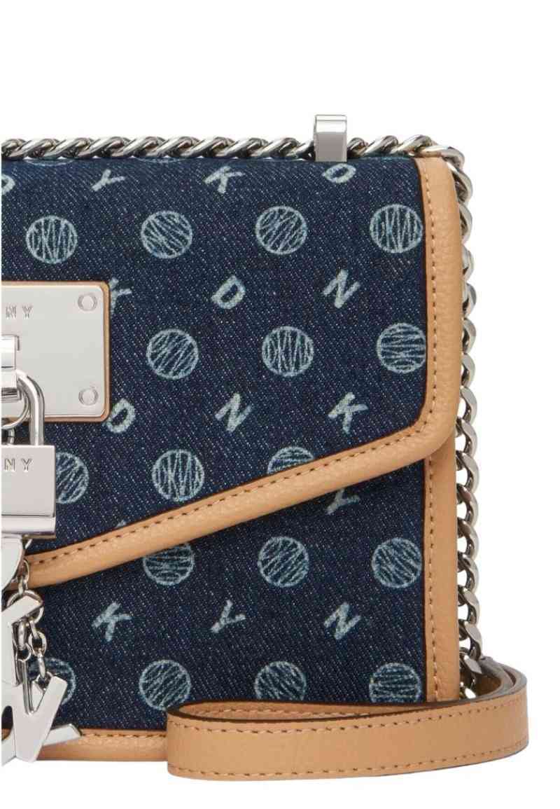 Elissa small heritage discount logo flap shoulder bag
