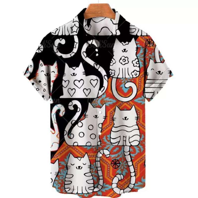 Jual New Fashion Men Hawaii shirt Funny 